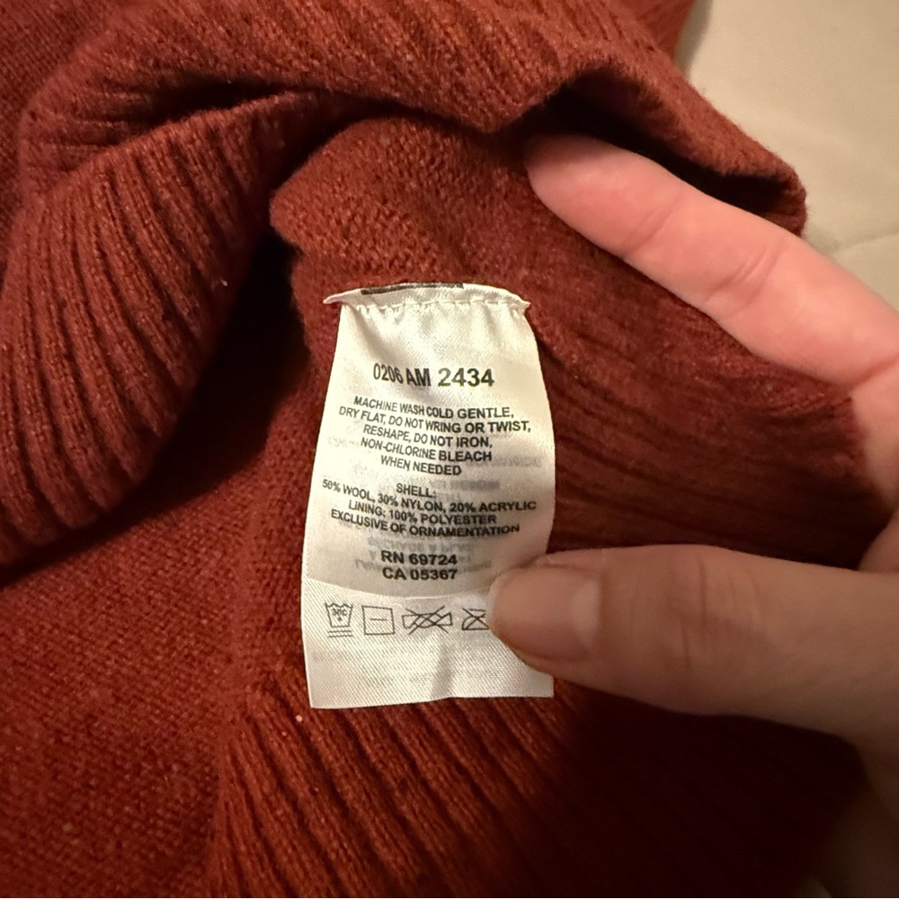 Columbia wool blend sweater men’s Medium, quarter zip EUC - Picture 3 of 5